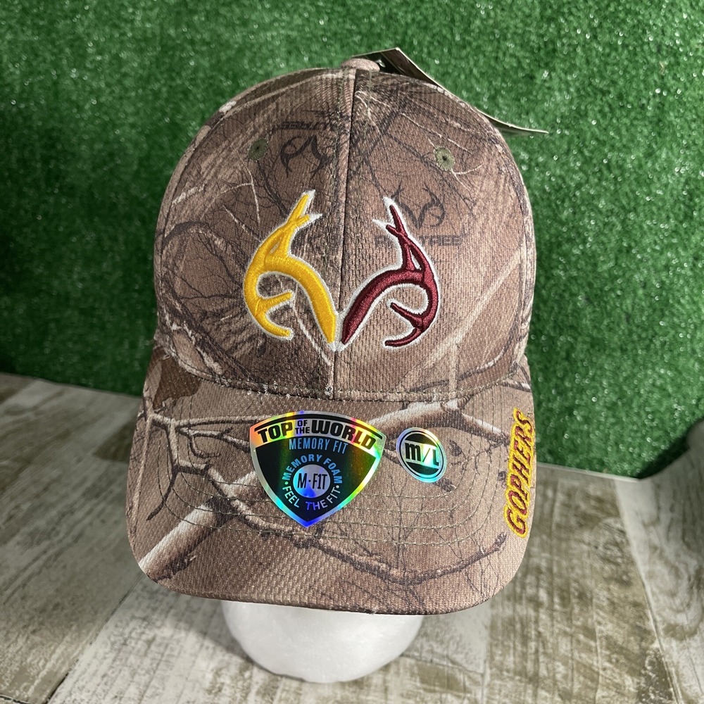 Minnesota Gophers‎ Hunting Camo Stretch Fit Fitted Hat Cap Top of the World